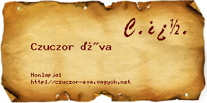 Czuczor Éva névjegykártya