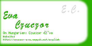 eva czuczor business card